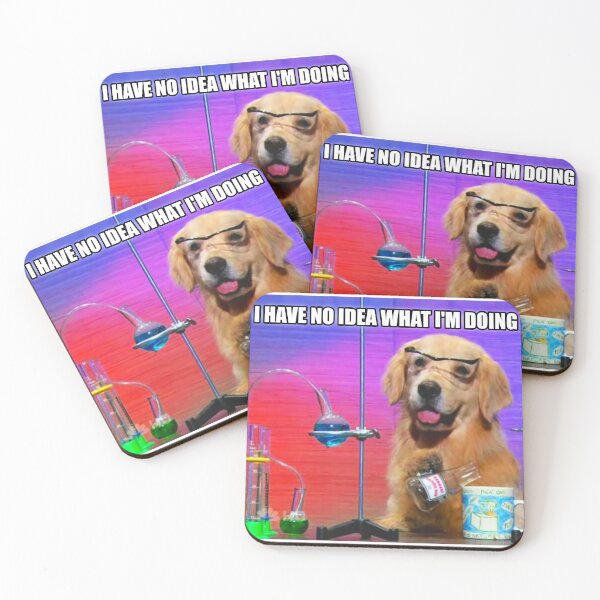 Item preview, HQ I Have No Idea What I'm Doing Chemistry Dog Meme designed and sold by fomodesigns.