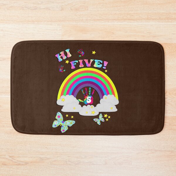 Item preview, 5th Birthday Hi Five Retro Tye Dye Rainbow designed and sold by tamdevo1.