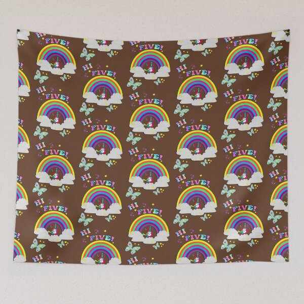 Item preview, 5th Birthday Hi Five Retro Tye Dye Rainbow designed and sold by Cute & Sassy Custom Gifting Boutiques.