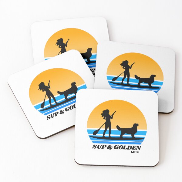 Item preview, SUP and Golden Life - Standup Paddleboarding Retriever Dog Mom  designed and sold by Guarddogdrive.
