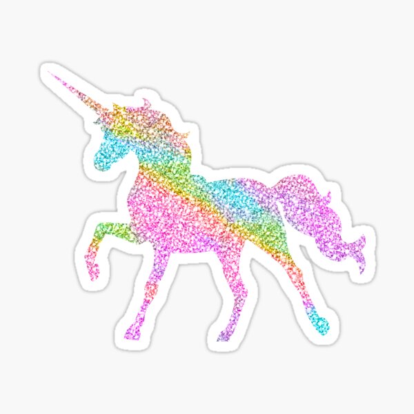 Rainbow unicorn cinema decal - TenStickers