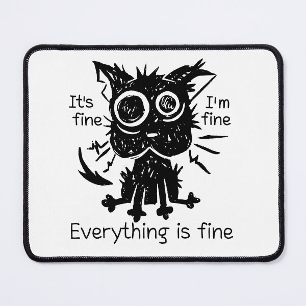 Item preview, Stressed cat funny designed and sold by FunsillyShop.