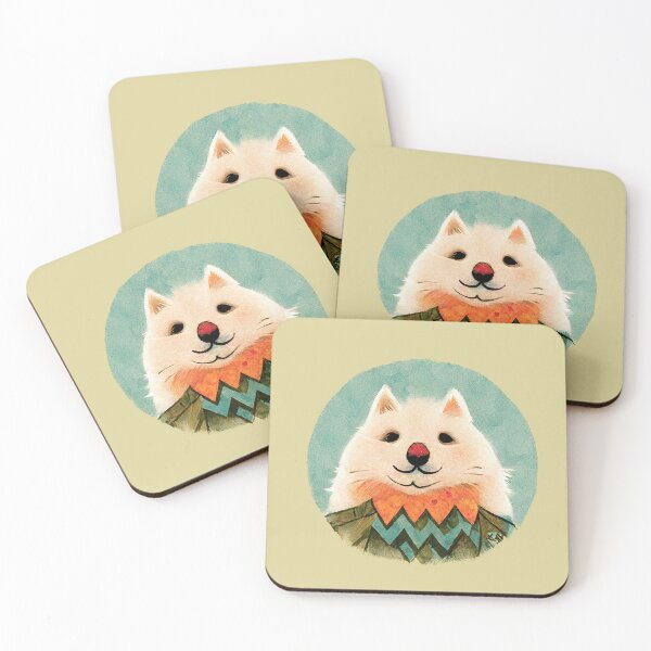 Item preview, Adorable Fluffy Samoyed Dog designed and sold by ThePurpleMelon.