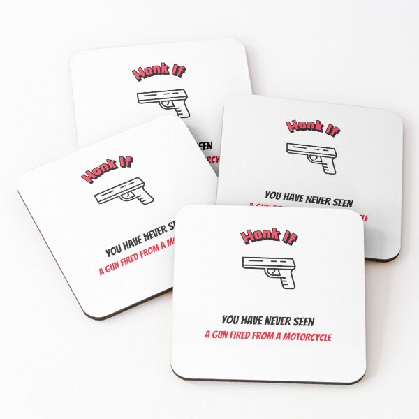 Item preview, Honk If You Have Never Seen A Gun Fired From A Motorcycle designed and sold by Hypert-Shirt.