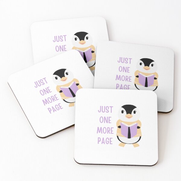 Item preview,  "Just One More Page" - The Cute Penguin  designed and sold by Stay-Pawsitive.