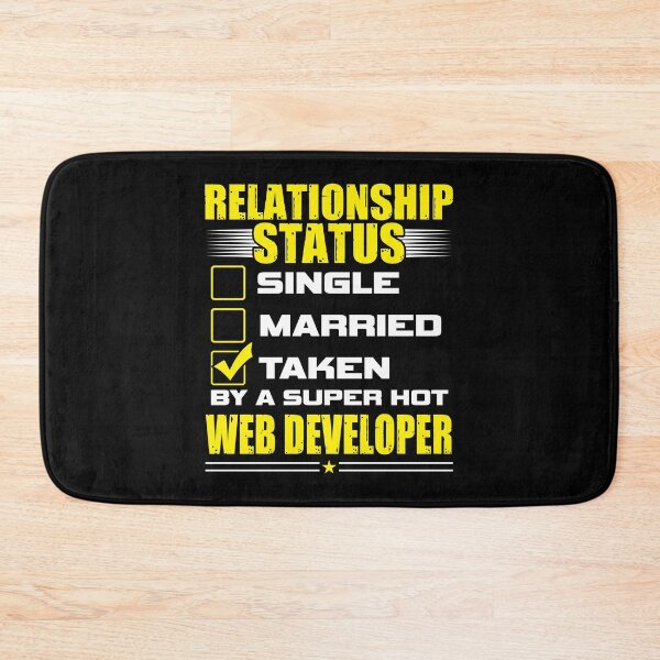 Item preview, Funny His and Her Gifts Web Developer Relationship Status designed and sold by haselshirt.