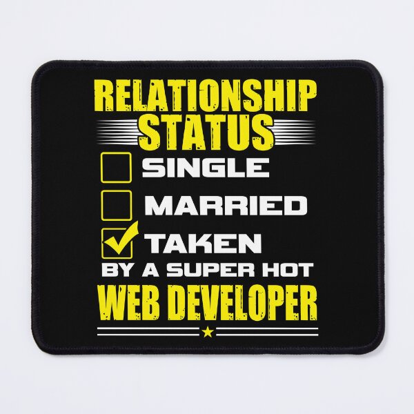 Item preview, Funny His and Her Gifts Web Developer Relationship Status designed and sold by haselshirt.