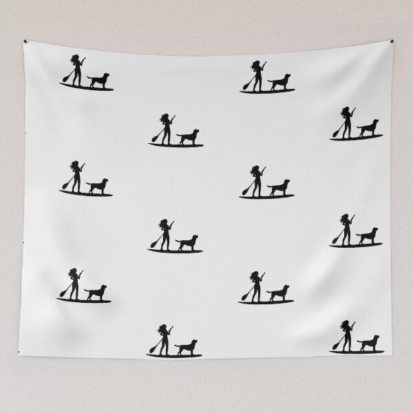 Item preview, Copy of Woman Standup Paddleboarding With Labrador Retriever SUP   designed and sold by Guarddogdrive.