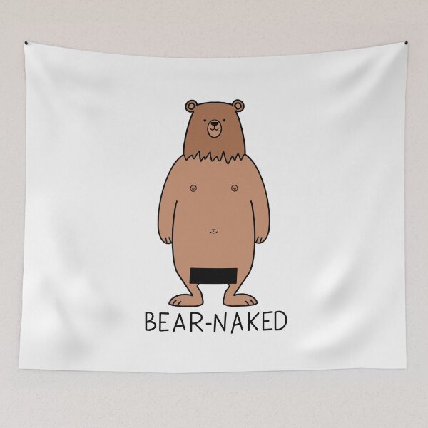 Item preview, Bear-Naked, Bear pun with box designed and sold by limitLIS.