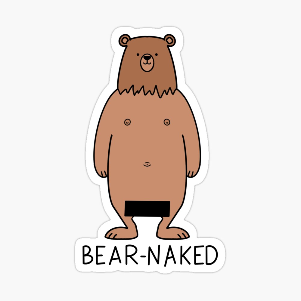 Bear-Naked, Bear pun with box