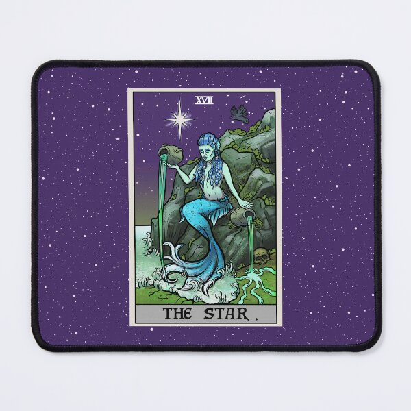 Item preview, The Star Tarot Card Terror Tarot Edition - Siren Halloween Mermaid designed and sold by TheGhoulishGarb.