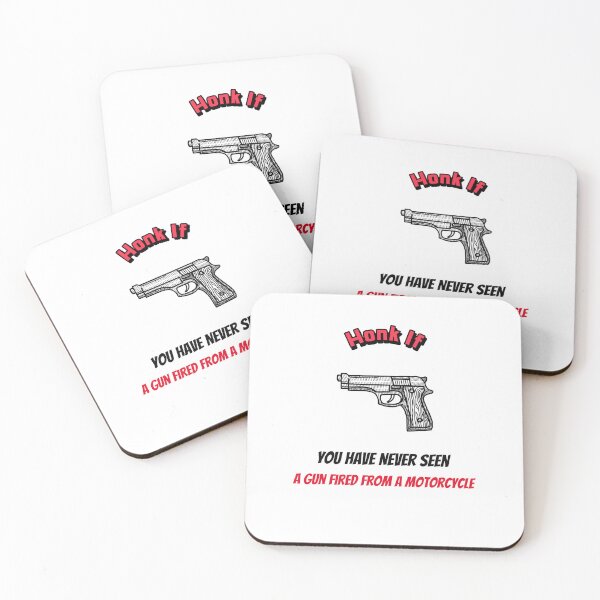 Item preview, Honk If You Have Never Seen A Gun Fired From A Motorcycle designed and sold by Hypert-Shirt.
