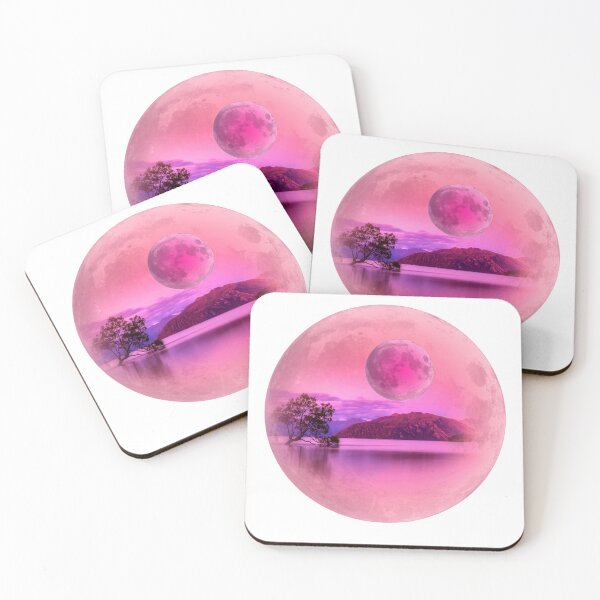 Aperçu de l'œuvre Georgia Okeeffe Lune rose au-dessus de l'eau créée et vendue par ApurwaArtShop.