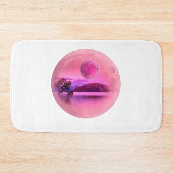 Item preview, Georgia Okeeffe Pink Moon Over Water designed and sold by ApurwaArtShop.