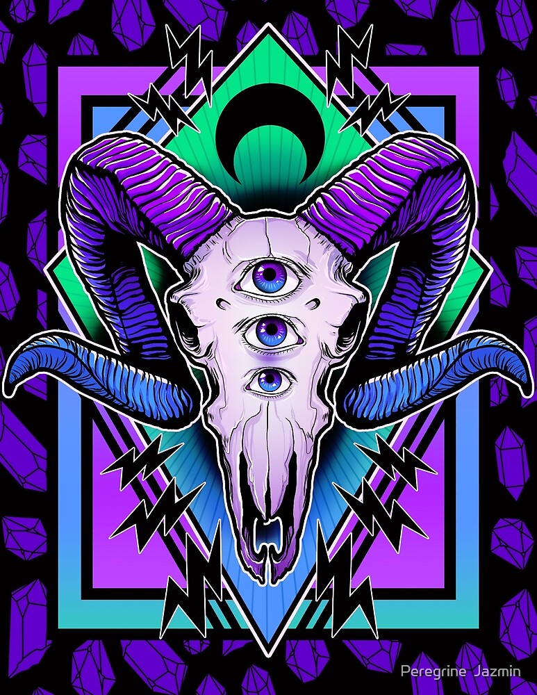 “Ram Skull” by Peregrine Jazmin | Redbubble