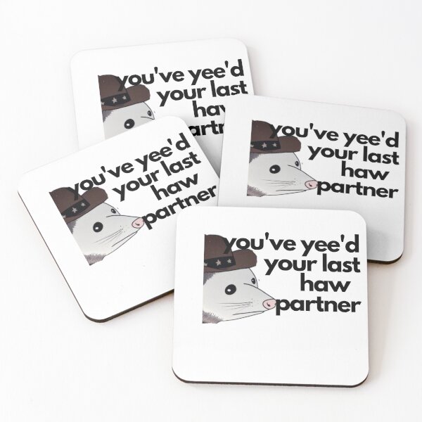 Item preview, Cowboy Possum | You've yee'd your last haw | funny Possum Sticker  Sticker for Laptop | Funny Sticker designed and sold by Ssimo30.
