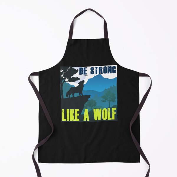 Item preview, Be Strong Like A Wolf - Retro Colors BS2 designed and sold by Art-by-Geoff.