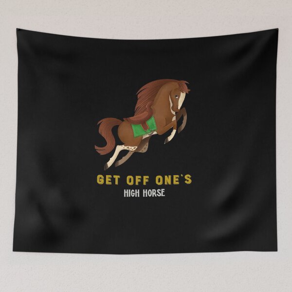 Item preview, EQUESTRIAN T-SHIRTS: Get Off One's High Horse designed and sold by Rodayna Elnaggar.