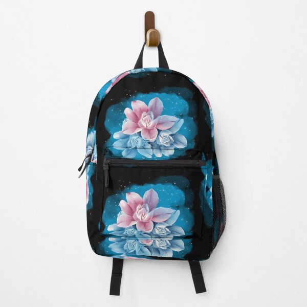 Item preview, Blue and pink flowers designed and sold by Aya-salah123.
