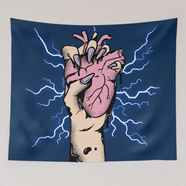 Item preview, Blue Lightning Heart designed and sold by ArtOfStars.