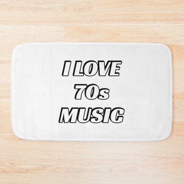 Item preview, I love 70s music purple retro nostalgia designed and sold by Inspirationmotivation.