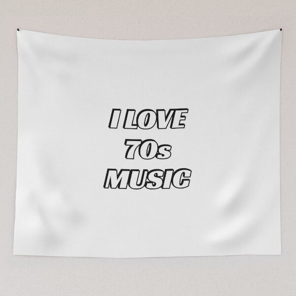 Item preview, I love 70s music purple retro nostalgia designed and sold by Inspirationmotivation.