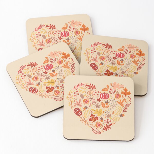 Item preview, Heart with Fall Leaves designed and sold by KarolinaPaz.