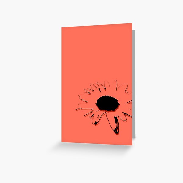 Melon Daisy Greeting Card