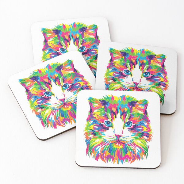 Item preview, Multi-Colored Cat designed and sold by agelessfitfreak.