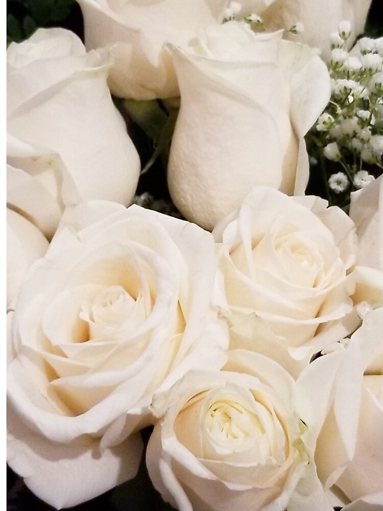 Thumbnail 4 of 4, Samsung Galaxy Phone Case, White Roses designed and sold by jayycee89.