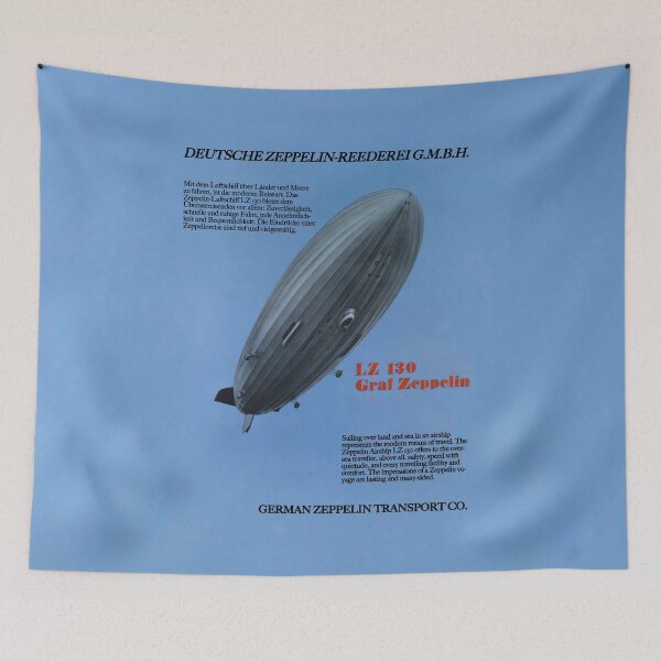Item preview, German Graf Zeppelin LZ 130 1930s Airships Poster Ad Gift designed and sold by Maljonic.