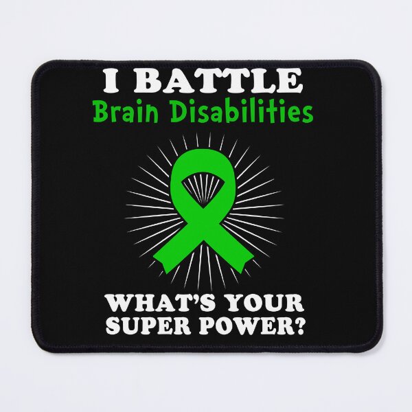 Item preview, I Battle Brain Disabilities Funny Brain Disabilities Warrior Gift designed and sold by rechardtee.