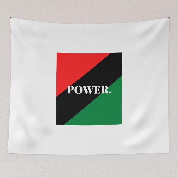 Item preview, Inspirational words: POWER. (Pan-African flag) designed and sold by AfricanProverbs.