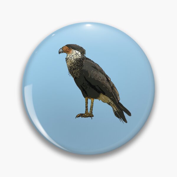 Item preview,   A Crested Caracara Black Alternate Design Painting Print designed and sold by designsasstultd.