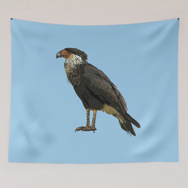 Item preview,   A Crested Caracara Black Alternate Design Painting Print designed and sold by designsasstultd.
