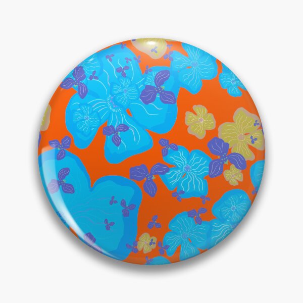 Item preview, Bright retro florals  designed and sold by LynseysArtShop.