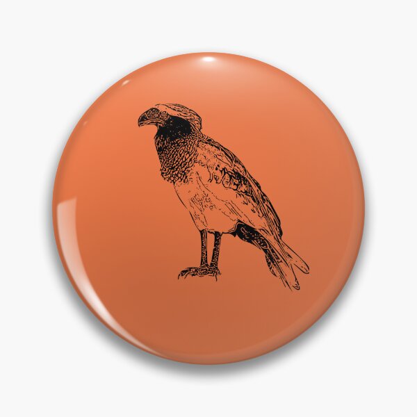 Item preview, A Crested Caracara Black Design Painting Print designed and sold by designsasstultd.