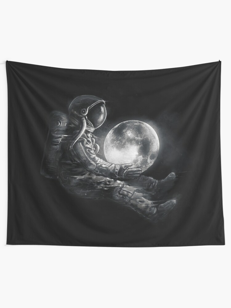 Alternate view of Moon Play Tapestry