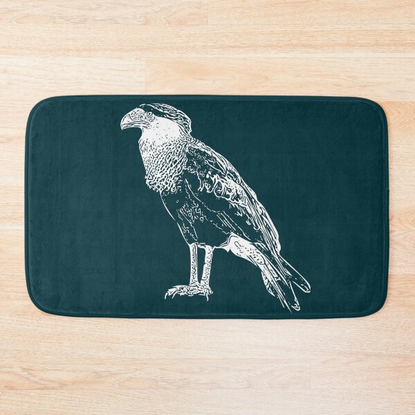 Item preview, A Crested Caracara White Design Painting Print designed and sold by designsasstultd.