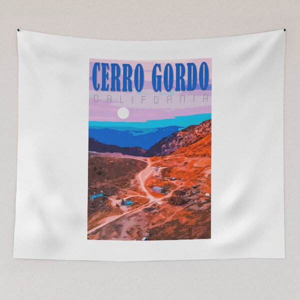 Item preview, Cerro Gordo Vintage Travel Poster designed and sold by SJMexplores.