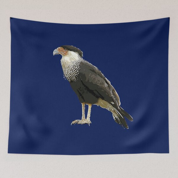 Item preview,  A Crested Caracara White Alternate Design Painting Print designed and sold by designsasstultd.