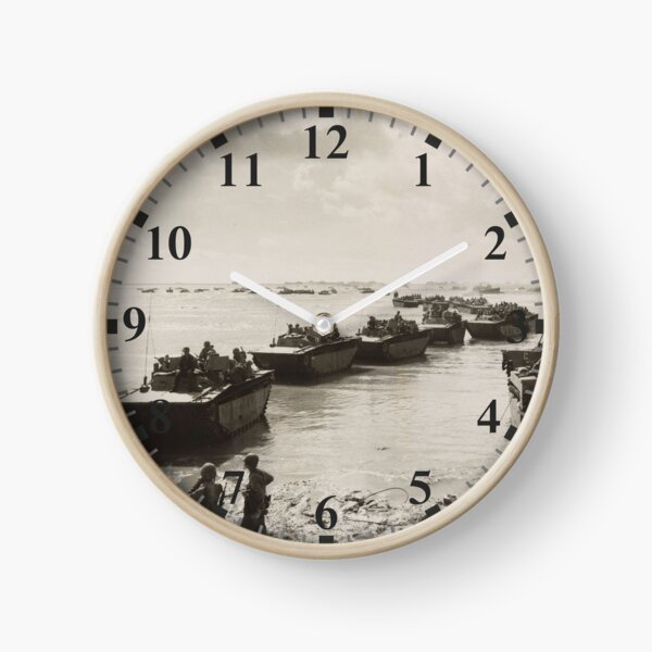 Item preview, World War II Vintage Photo Themed Wall Clock designed and sold by dattaraj.