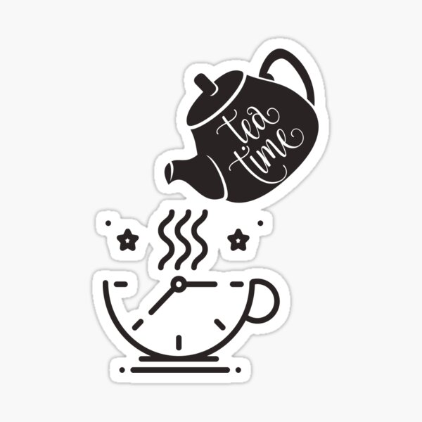 Tea Time Sticker