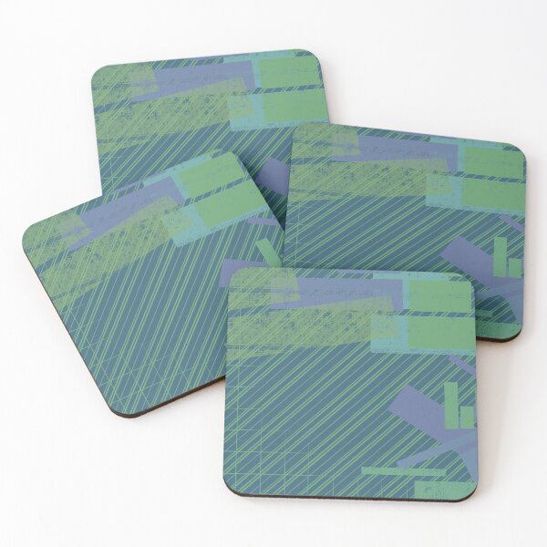 Item preview, Green Blue Abstract  designed and sold by hcartistry.