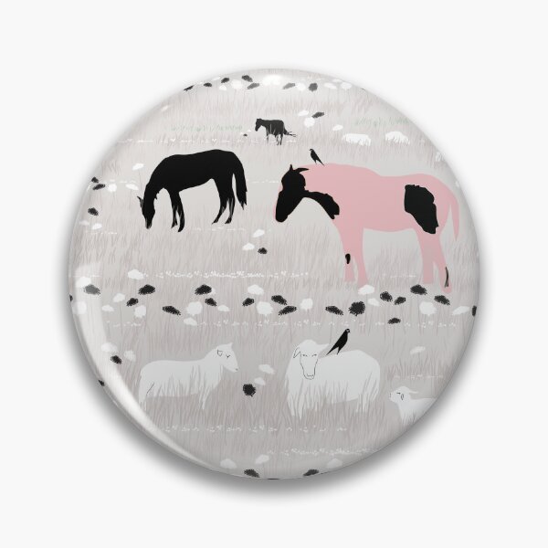 Item preview, Pink Horse, Sheep, & Farm Pattern designed and sold by StudioPosies.