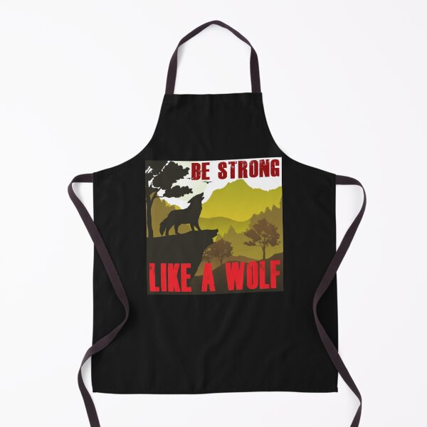 Item preview, Be Strong Like A Wolf - Retro Colors BS6 designed and sold by Art-by-Geoff.