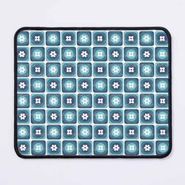 Item preview, Retro 70s Flower Square Circle designed and sold by WickedRefined - Nicole Demereckis.