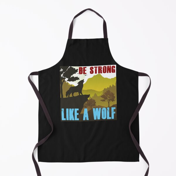Item preview, Be Strong Like A Wolf - Retro Colors BS7 designed and sold by Art-by-Geoff.