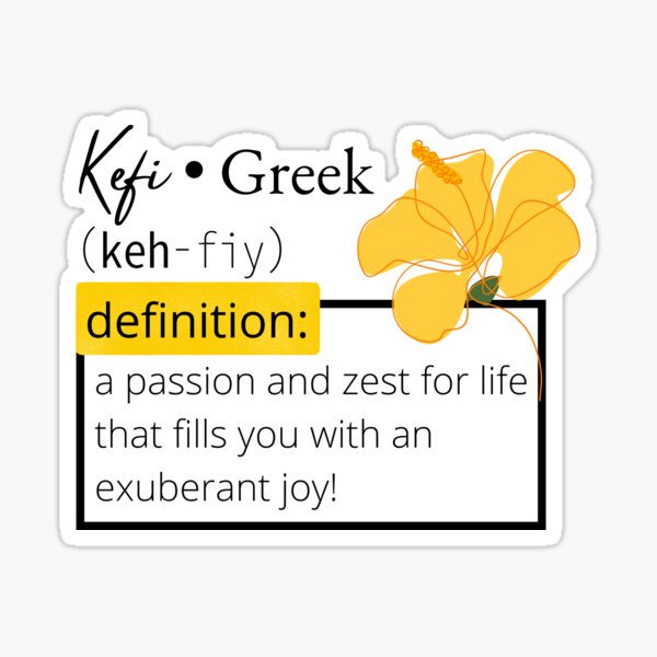 "Kefi Hive Definition" Sticker for Sale by KefiHive Redbubble