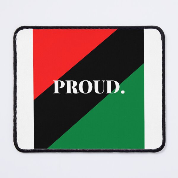 Item preview, Inspirational words: PROUD. (Pan-African flag) designed and sold by AfricanProverbs.